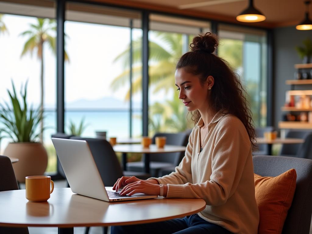 Nómadas digitales trabajando en espacios de coworking
