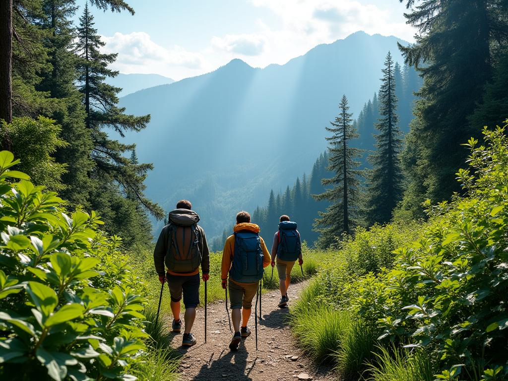 Ecoturismo sostenible y senderismo en la naturaleza
