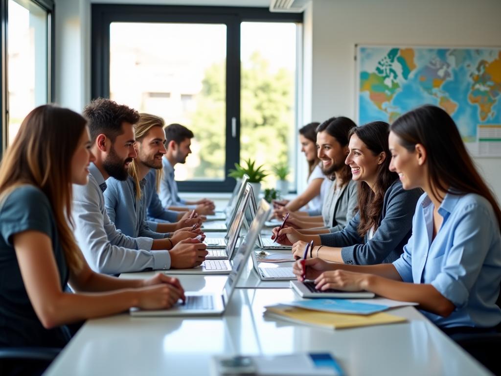 Equipo de Viaje Solano en las oficinas de Madrid